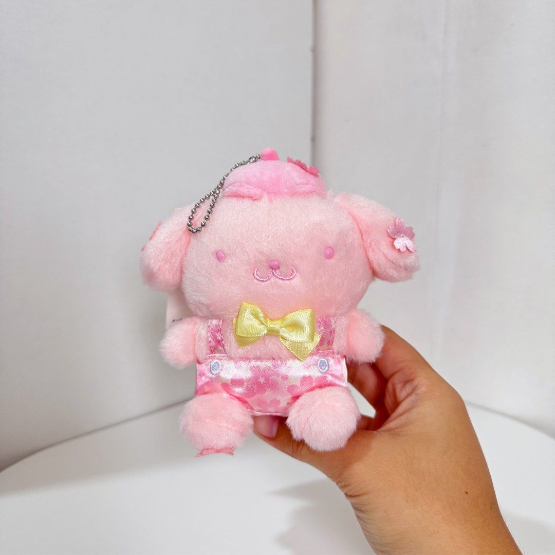 Pompompurin Sanrio Cherry Blossom Sakura Charm Plush (Category: Plushies & Soft Toys) located in Manila. Submitted by ashyyel_ (Listing ID 1453613469, Image 3). Description: brandnew with papertag.