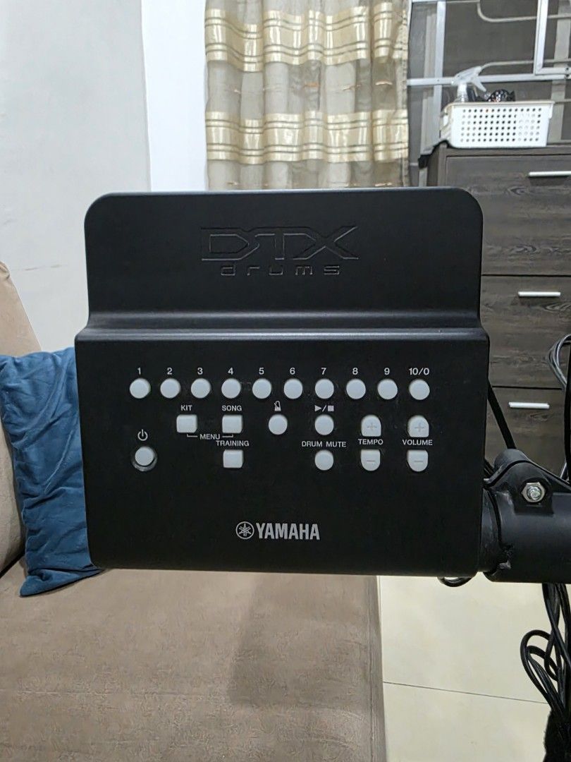 Pre-loved Yamaha DTX Drums Electronic Drum Set (Category: Musical Instruments) located in Manila. Submitted by awesome_mom (Listing ID 1453576495, Image 2). Description: Pre - Loved Yamaha DTX series Electronic Drum Kit (with physical kick drum tower with a real bass drum pedal and 3-zone snare pad). Yamaha DTX400 Series - electronic drum module brain, which includes 10 legendary drum kits and built-in training functions.The module features dedic