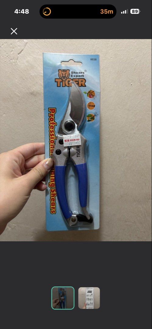 Pruning Shears (Category: Home Improvement Tools & Accessories) located in Singapore. Submitted by garangzhaobo.sg (Listing ID 1453542574, Image 1). Description: Clearing Items $10 only.