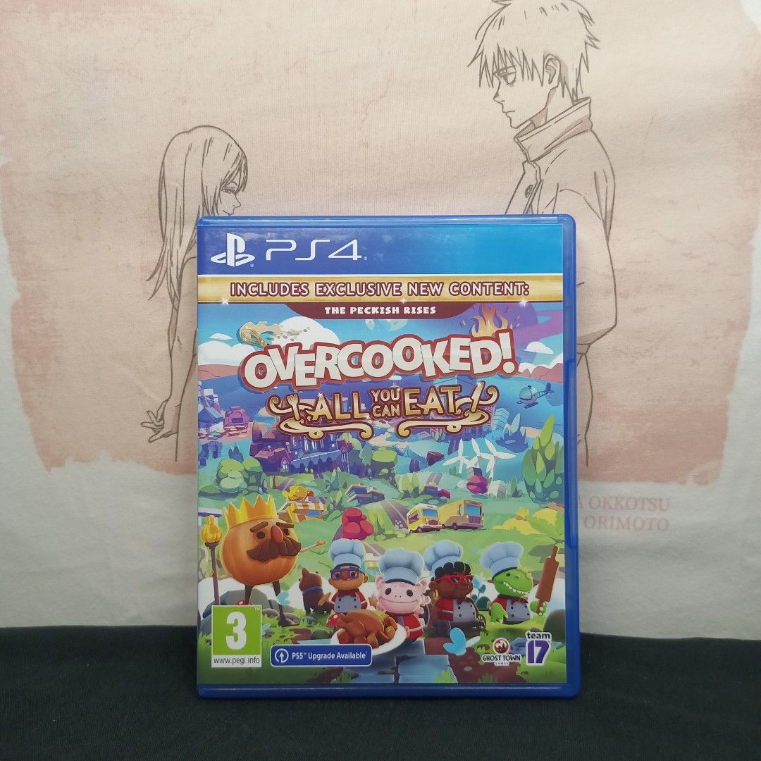 Ps4 overcooked all you can eat (Category: PlayStation) located in Caloocan City. Submitted by starkstark (Listing ID 1453575864, Image 1). Description: (READ DESCRIPTION) SALE OR TRADE SALE or TRADE Make an offer po rfs: want new games Price Posted po - includes overcooked 1 and 2 and all dlcs Montalban location pwede shipping sagot ni buyer shipping fee buyer will handle the shipping kung gusto nyo cash on delivery sa lalamove kau magbook can pr