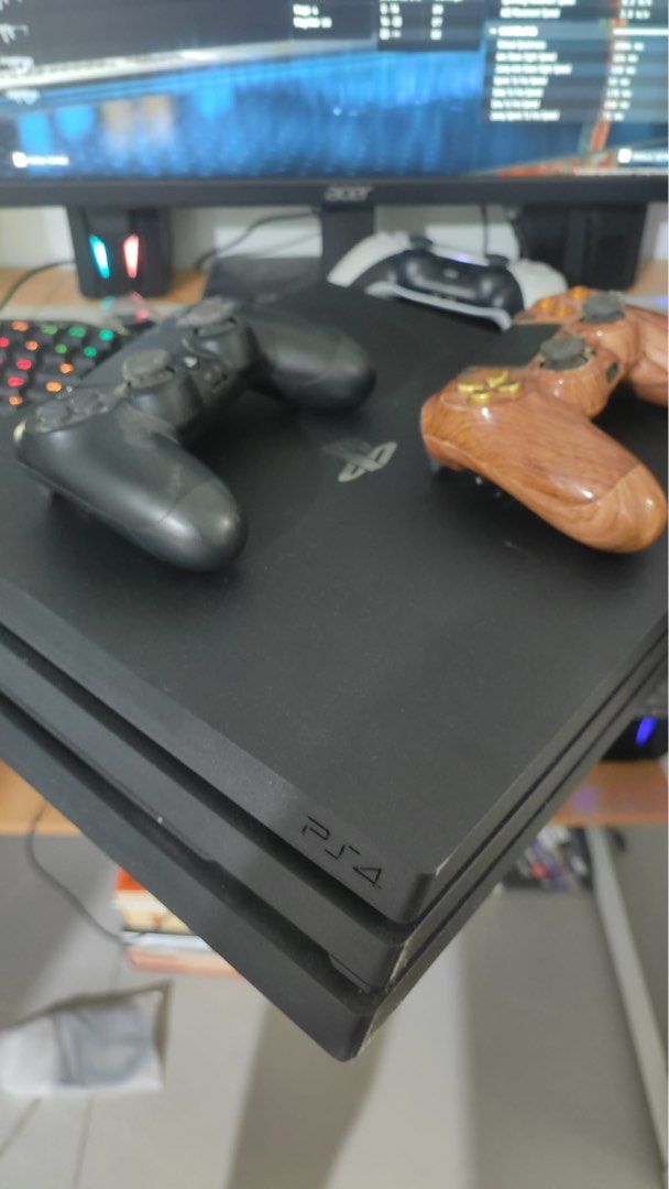 PS4 Pro (Category: PlayStation) located in Meycauayan. Submitted by twclvrdahyun (Listing ID 1453483996, Image 2). Description: PS4 Pro 1TB (LATEST BUNDLE) USED USED USED Good condition. No issues. Cleaned and replaced thermal paste. RFS: Upgrade 12K Negotiable FREE 3 games of your choice..