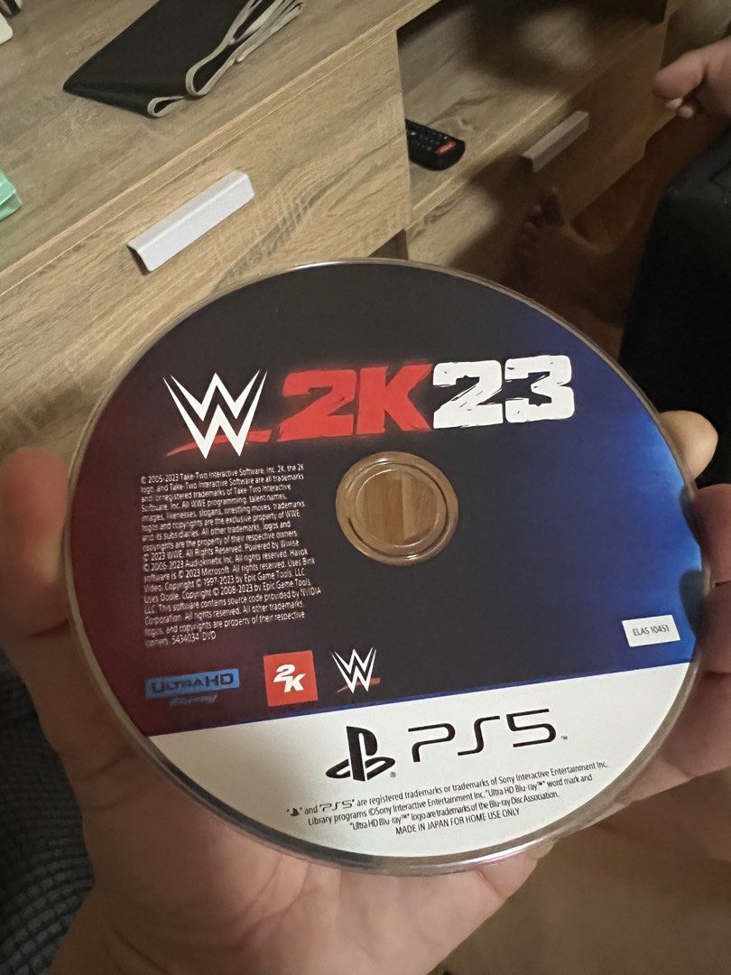 PS5 WWE 2K23/NBA 2k25 (Category: PlayStation) located in Pasig City. Submitted by assemble.imagine.bricked (Listing ID 1453448913, Image 2). Description: NEGOTIABLE..
