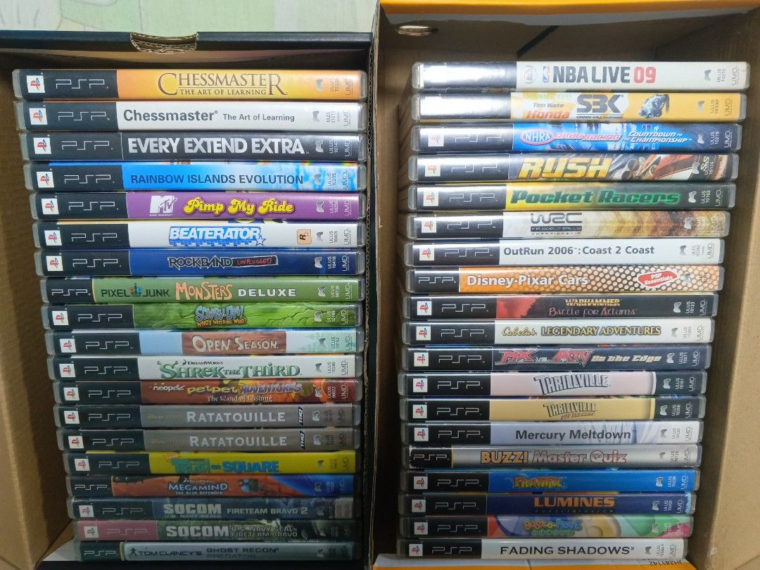 PSP UMD Games (Category: PlayStation) located in Bauang. Submitted by gamingstation12 (Listing ID 1453446294, Image 2). Description: For Sale!!! PSP UMD Games All Good Conditions 💯🔥 Working and Tested 💯🔥 P.T.P.A. All Complete With Manual / Instruction's Booklet Prices are Negotiable if you buy 3 or more M = Mint S = Sealed U.S. = Unsealed G.C. = Good Condition U = Used OD = Open Disc (G.C.) Grand Theft Auto: Liberty City Stories with map and 