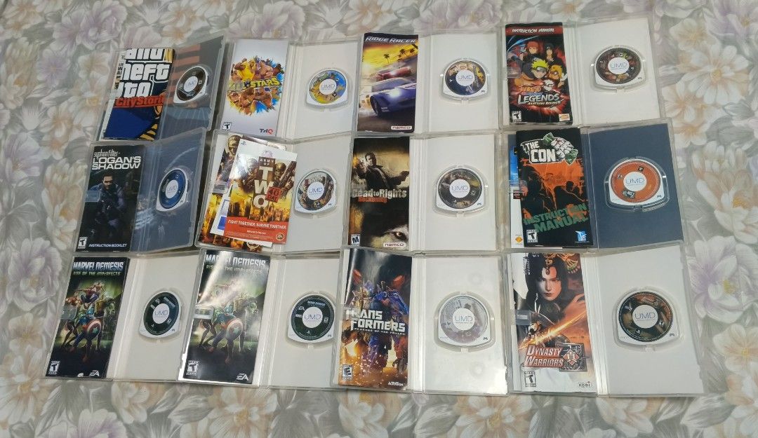 PSP UMD Games (Category: PlayStation) located in Bauang. Submitted by gamingstation12 (Listing ID 1453446294, Image 3). Description: For Sale!!! PSP UMD Games All Good Conditions 💯🔥 Working and Tested 💯🔥 P.T.P.A. All Complete With Manual / Instruction's Booklet Prices are Negotiable if you buy 3 or more M = Mint S = Sealed U.S. = Unsealed G.C. = Good Condition U = Used OD = Open Disc (G.C.) Grand Theft Auto: Liberty City Stories with map and 