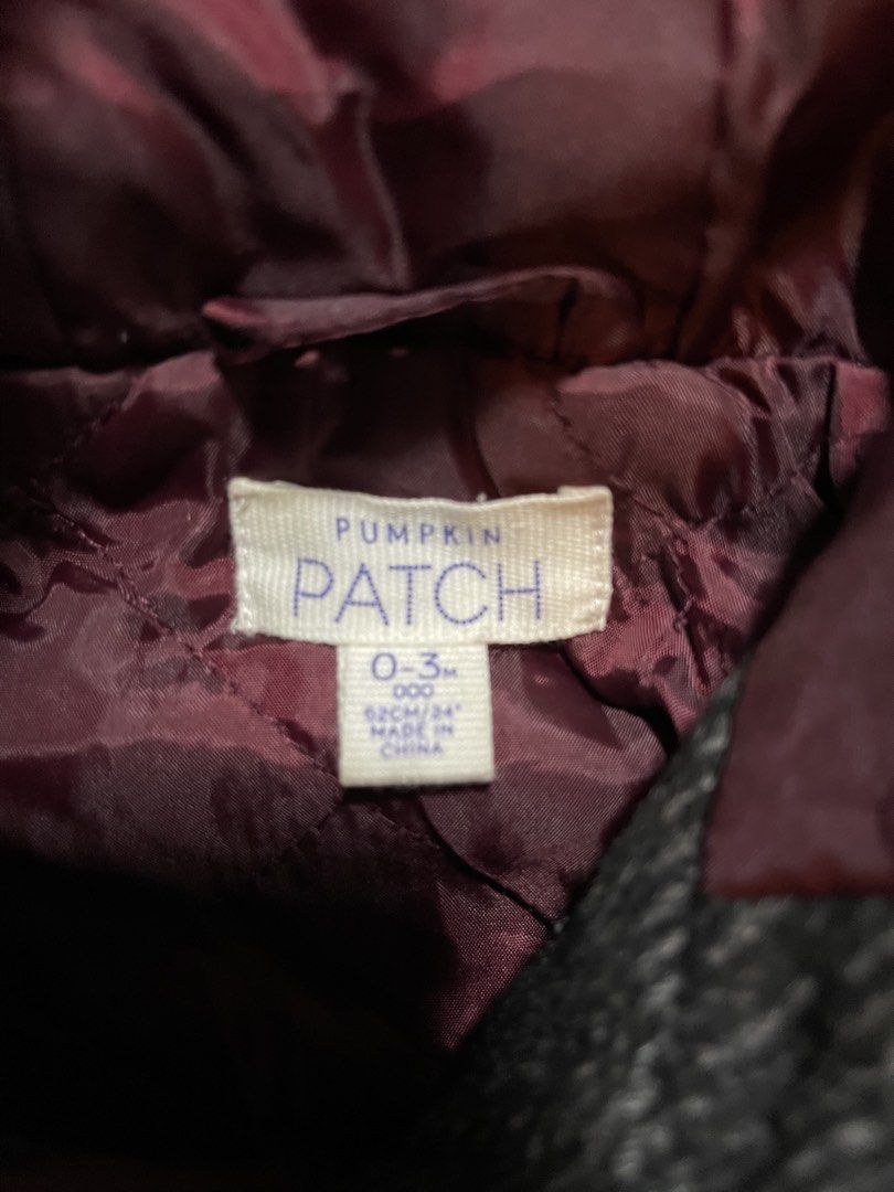 PUMPKIN PATCH JACKET (Category: Babies & Kids Fashion) located in Singapore. Submitted by melangels_collections (Listing ID 1453582952, Image 3). Description: Condition 10/10. Cute little handsome piece. Great for travelling. Prefer self collection at Blk 548 Jurong West. S640548. Mailing is possible. Delivery within Jurong @ $5. .