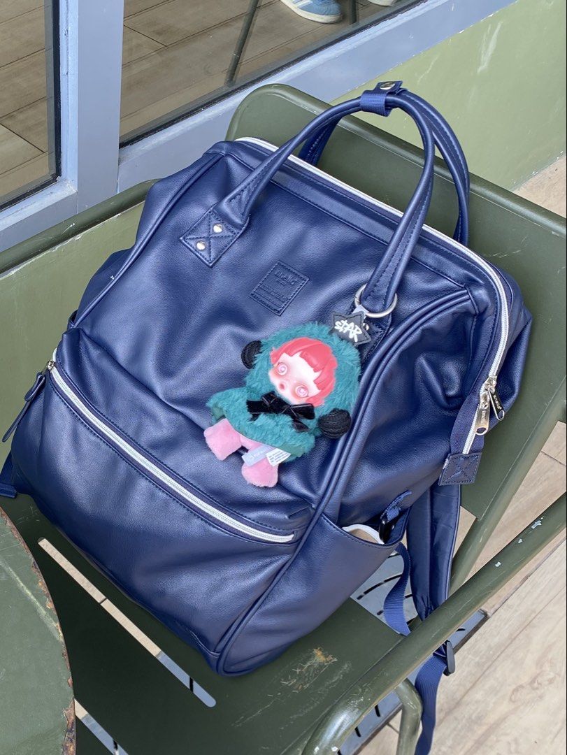 Retro Navy Blue large Anello Backpack (charm not included) (Category: Backpacks) located in Baguio. Submitted by kimchiis (Listing ID 1453602208, Image 1). Description: - Navy blue Anello large backpack -charm is not included -bought from japan pa po - Plenty of interior space - Ideal for daily use or travel - Zippers are smooth and functional - Adjustable straps for comfort - Selling because it's not used frequently anymore -used twice only RFS: