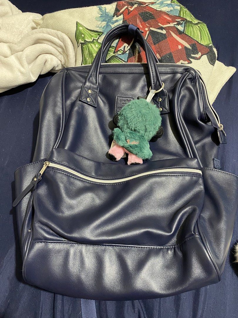 Retro Navy Blue large Anello Backpack (charm not included) (Category: Backpacks) located in Baguio. Submitted by kimchiis (Listing ID 1453602208, Image 2). Description: - Navy blue Anello large backpack -charm is not included -bought from japan pa po - Plenty of interior space - Ideal for daily use or travel - Zippers are smooth and functional - Adjustable straps for comfort - Selling because it's not used frequently anymore -used twice only RFS: