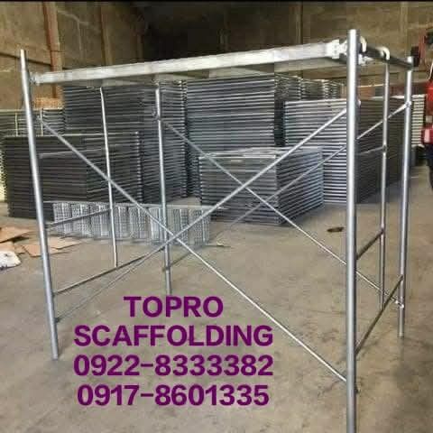 Scaffolding For Rent (Category: Construction & Building Materials) located in Quezon City. Submitted by topro-scaffolding (Listing ID 1453526439, Image 1). Description: 🚨Rental 1 Month🚨 🅿️ 300.00 Scaffolding Hframe 🅿️ 300.00 Catwalk / Platform 1 Set Scaffolding 1.7m x 1.2m included 2 Hframe, 2 Brace, 4 Pins 🚨Rental 1 Month🚨 🅿️ 120.00 GI Pipe 6 mtr 🅿️ 80.00 GI Pipe 3 mtr 🅿️ 60.00 GI Pipe 2.5mtr 🅿️ 50.00 GI Pipe 2.0mtr 🅿️ 40.00 GI Pipe 1