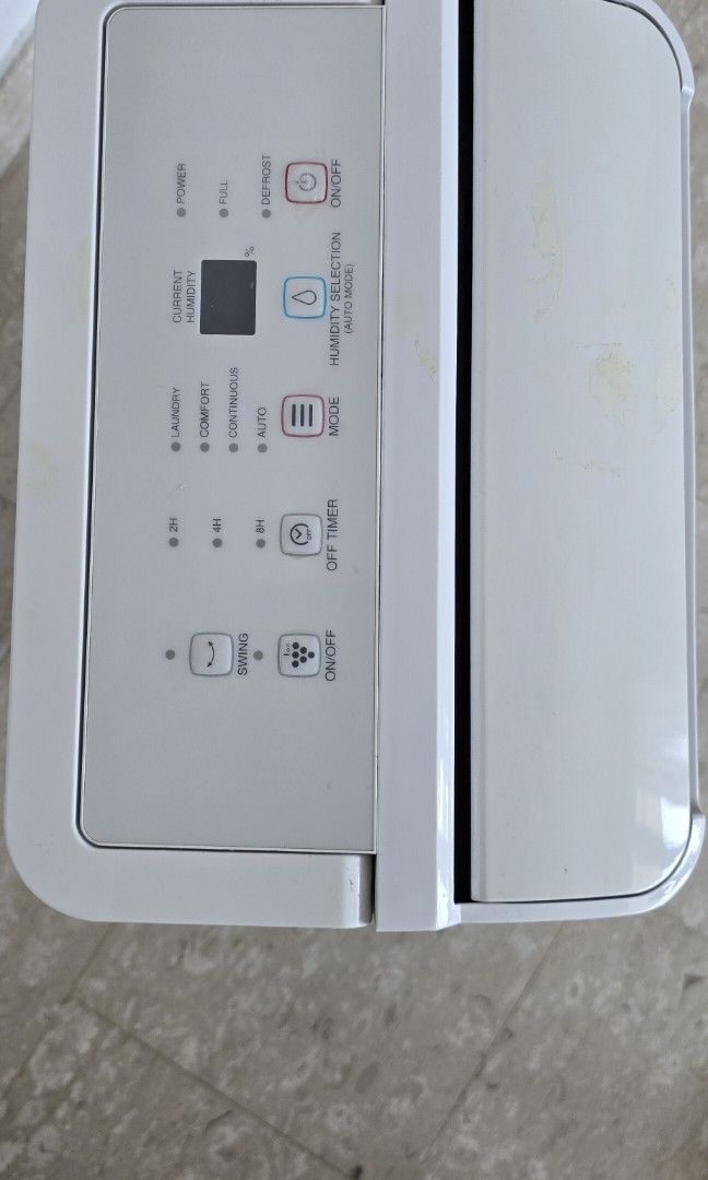 Sharp Dehumidifier (Category: Air Purifiers & Dehumidifiers) located in Singapore. Submitted by attila74 (Listing ID 1453493729, Image 2). Description: Sharp dehumidifier, works perfectly but we are moving and not using it anymore. there is a hose to operate it continuously. No box..