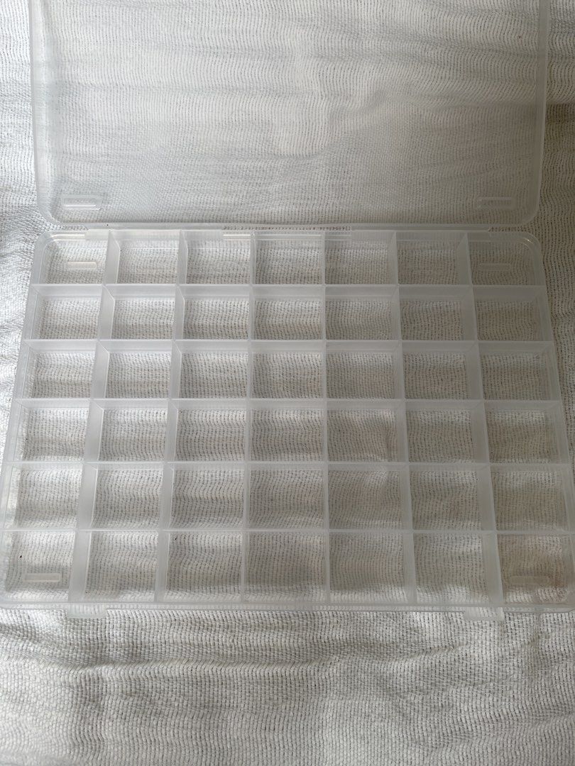 SIKIRI 42 Storage Organizer with Assorted Beads (Category: Storage Boxes & Baskets) located in Manila. Submitted by prima_onda (Listing ID 1453473177, Image 3). Description: - SIKIRI 42 storage box with 42 compartments for organizing small items. - Comes with four small jars filled with assorted colorful beads. - Ideal for crafting and jewelry making projects. - Clear plastic box with a secure lid. - I can add more assorted beads, if you want!! D