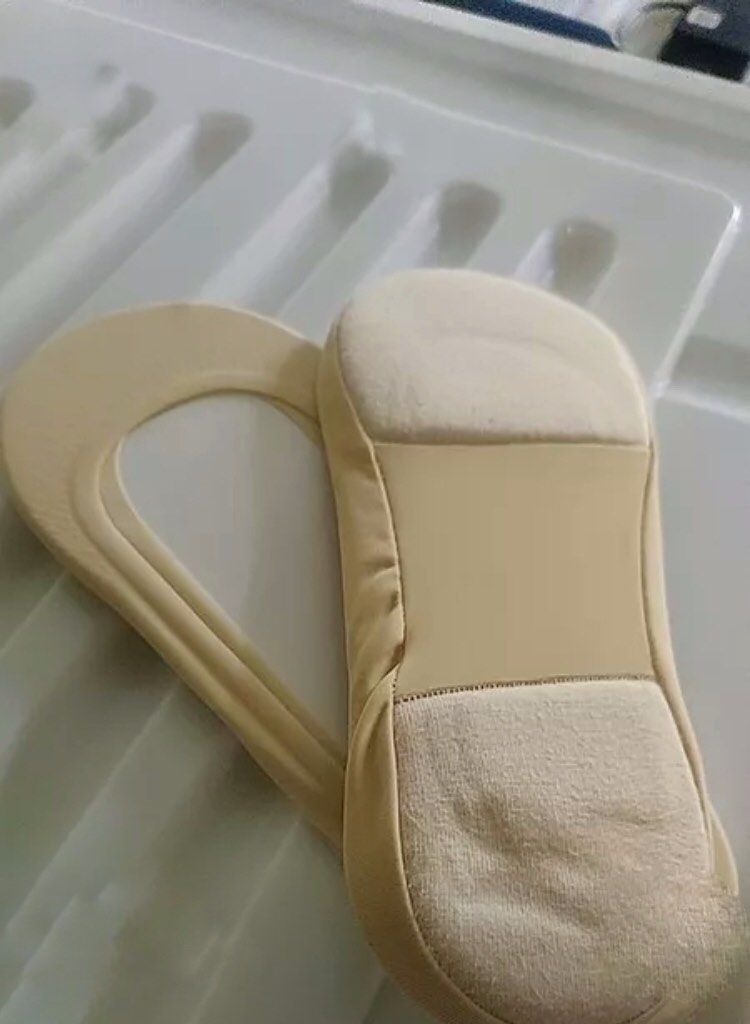 Silk nude ankle socks foot protector (Category: Socks & Tights) located in Marikina City. Submitted by theconstantdeclutterer (Listing ID 1452238790, Image 2). Description: New silk nude skin ankle socks protector. Price is for a pair. Ideal for Mary Jane shoes or ladies flat shoes. Get this now!.