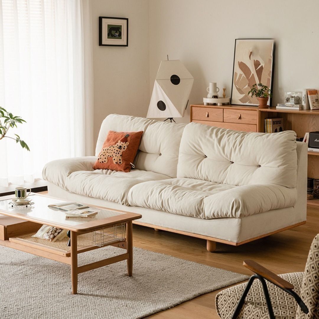 Solid Wood Sofa (Category: Sofas) located in Singapore. Submitted by septemberhouse (Listing ID 1453496635, Image 1). Description: Solid Wood Sofa Features: ◾ Japandi design built with high-grade solid wood ◾ Ergonomically designed for comfort ◾ Easy to clean and maintain ◾ Timeless design for modern homes ◾ Natural wood that matures gracefully with age ◾ Removable cover for washing ◾ Water resistant tech clothes ◾ Fluffy, cozy and comfortable Di