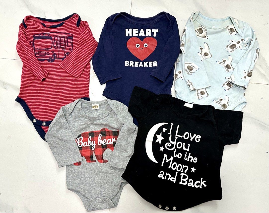 Take All Baby Boy Clothes 3-6months (Category: Babies & Kids Fashion) located in Tarlac. Submitted by ej202177 (Listing ID 1453469461, Image 3). Description: Repriced Take all baby boy clothes and panda towel Mix condition All items in the photos plus free Location: Tarlac Courier: J&T.