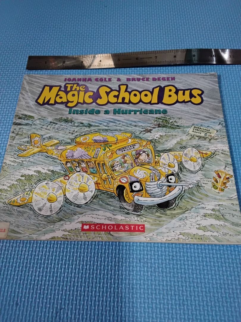 The Magic School Bus Inside a Hurricane Scholastic Book (Category: Children's Books) located in Pasig City. Submitted by rochej (Listing ID 1453472909, Image 1). Description: Take chances, make mistakes, and get messy... inside a category 5 storm! 🌪️⚡ Ever wondered what it looks like inside the eye of a hurricane? Ms. Frizzle's class is about to find out firsthand! When a routine weather field trip takes a wild turn, the Magic School Bus transfo