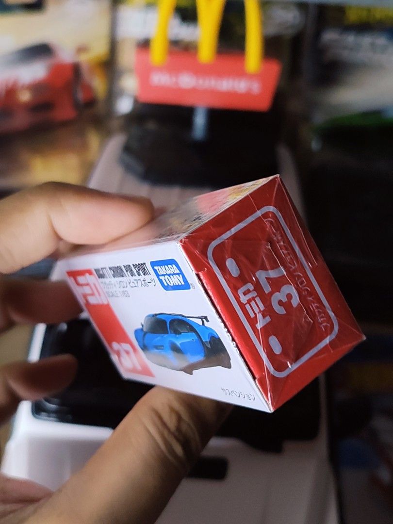 Tomica Bugatti Chiron PUR Sport // 180php (Category: Vehicle & Diecast Models) located in Quezon City. Submitted by edrielgp (Listing ID 1453608446, Image 3). Description: Tomica Bugatti Chiron PUR Sport // 180php Firm price. Payment - gcash or gotyme Meet up by schedule Location: Wilcon City Center Visayas Ave., Quezon City Delivery - jnt wed and friday lbc & lalamove everyday..