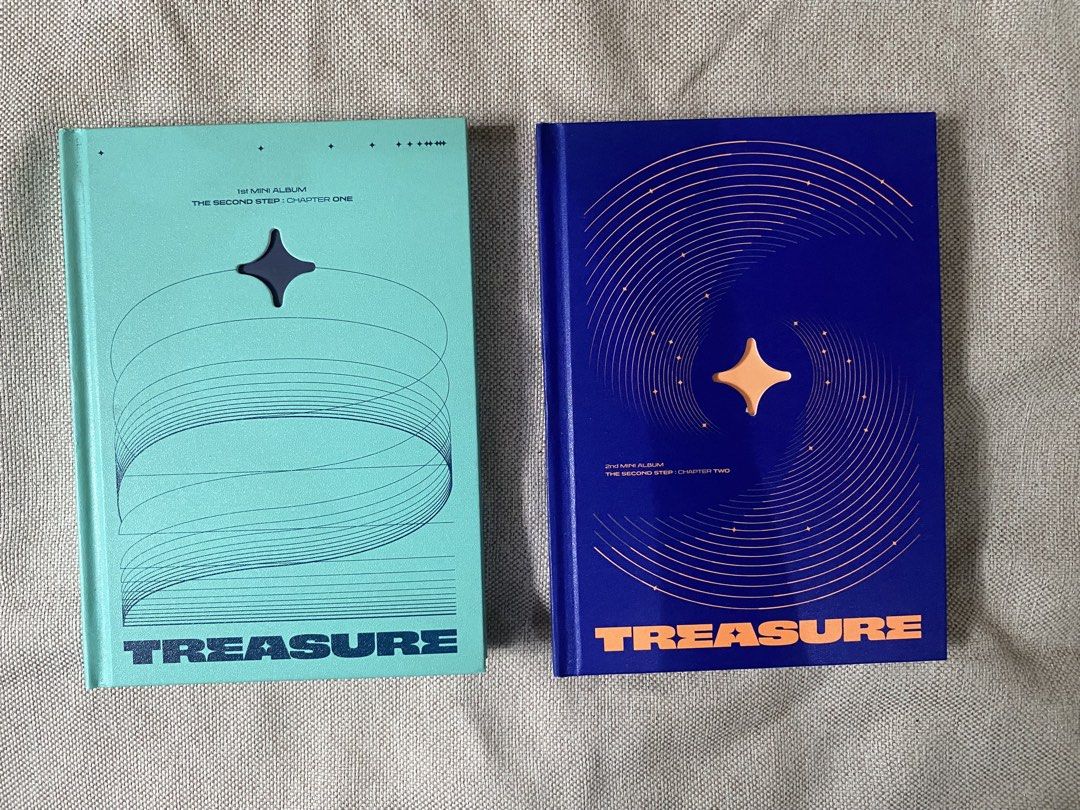 Treasure: First and Second Mini Album (Category: K-Wave Merchandise) located in Las Pinas. Submitted by nextclosetph (Listing ID 1453509419, Image 3). Description: • 1st Mini Album (The Second Step: Chapter One) • 2nd Mini Album ( The Second Step: Chapter Two) • With official photocard, poster, CD, and etc. P.S. Haruto Photocard is from their anniversary deco kit :)) with fanmade photocard freebie.