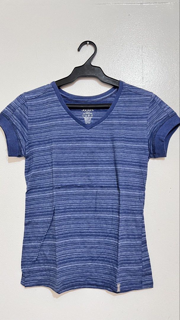 T-Shirts Bundle (6pcs) (Category: Shirts) located in Bulacan. Submitted by rds.declutter (Listing ID 1453489087, Image 3). Description: - Bundle of 6 V-neck t-shirts - Includes 3 Jockey shirts: black, blue stripe, mustard - Bunny, Mitata - Sizes: Small or Medium - Great for everyday wear rfs: decluttering, also size Large na ako now😭.