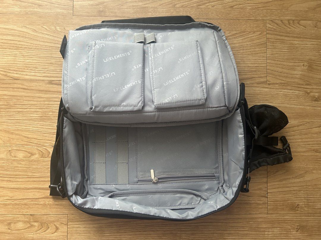U Elements Black Messenger Bag with Padded Strap (Category: Sling Bags) located in Quezon City. Submitted by nmcastillo (Listing ID 1453493090, Image 3). Description: U Elements Crossbody / Tech Sling Bag – Excellent Condition Description: Selling my U Elements Tech Sling Bag in excellent condition. Minimalist, lightweight, and highly functional—perfect for work, travel, or everyday carry. Features: * Spacious main compartment * Multiple interior
