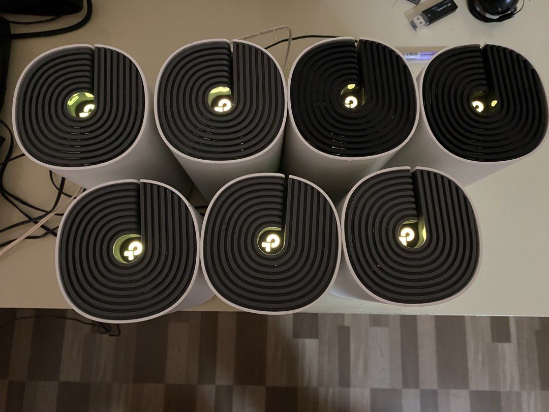 Used TP-Link Deco Mesh Units (E4R & M4R models) (Category: Networking) located in Pili. Submitted by johnahhyou (Listing ID 1453468407, Image 2). Description: Total of 7 units (₱500 each). Selling a total of 7 units. These were used for 3 years and they all still work well. All units were tested prior to resetting. RFS: Upgrading wifi mesh units at home.