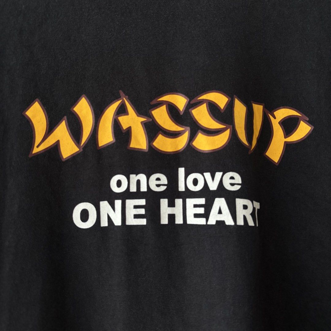 Wassup one love one heart (Category: Tshirts & Polo Shirts ) located in San Fernando. Submitted by diff.thr1ft (Listing ID 1453471289, Image 3). Description: For sale Excellent condition No issue.