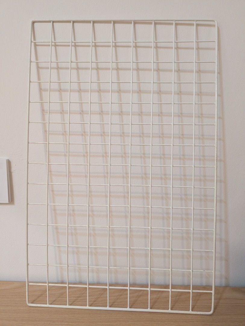 Wire grid panel (Category: Home Improvement Tools & Accessories) located in Singapore. Submitted by hellojiaaaaaa (Listing ID 1453576701, Image 1). Description: versatile wall organizer 50cm x 33cm.