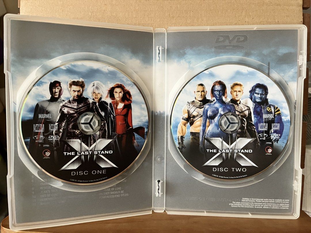 X-Men The Last Stand 2-Disc Special Edition DVD (Category: CDs & DVDs) located in Muntinlupa City. Submitted by bendaydots (Listing ID 1453487552, Image 2). Description: - X-Men: The Last Stand 2-Disc Special Edition DVD - Includes special features: movie preview, blogs, and more - Packed with great action and special effects - A must-have for any X-Men fan!.