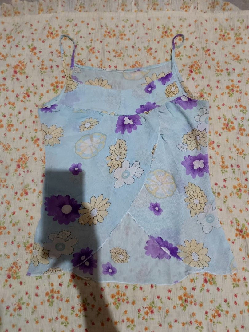 Y2k mesh fairy style top (Category: Sleeveless) located in Davao. Submitted by mln-boutique (Listing ID 1453584068, Image 1). Description: Size - M good condition.