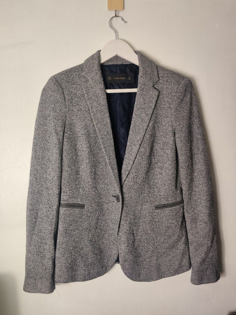 ZARA BASIC BLAZER (Category: Others Tops) located in Quezon City. Submitted by needforthrift (Listing ID 1453576299, Image 1). Description: excellent condition size small to med 10/10 Color rate no issue.