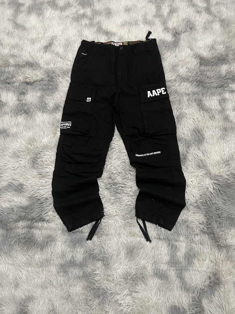 AAPE BY A BATHING APE Cargo Pants Black (Category: Jeans) located in Manila. Submitted by thrift_by_tons08 (Listing ID 1458652321, Image 3). Description: AAPE BY A BATHING APE Dimes: Waist: 30 Length: 40 Leghole: 7 Price: 1,000 + sf 📍Roxas City, Capiz 5800 🔫 Payment via Gcash 🔫Payment First Policy .