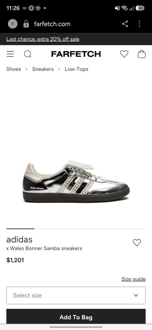 10:10 SALE Adidas x Wales Bonner Samba (Category: Sneakers) located in Lipa City. Submitted by kathethings (Listing ID 1458524638, Image 2). Description: Random used only.Purchase here at carousel,seller guaranteed it authentic but for me only.Authenticity not guaranteed.Do self authentication The Details adidas teams up with Wales Bonner to present this updated take on the iconic Samba sneakers. They're made from silver-tone patent leather with 