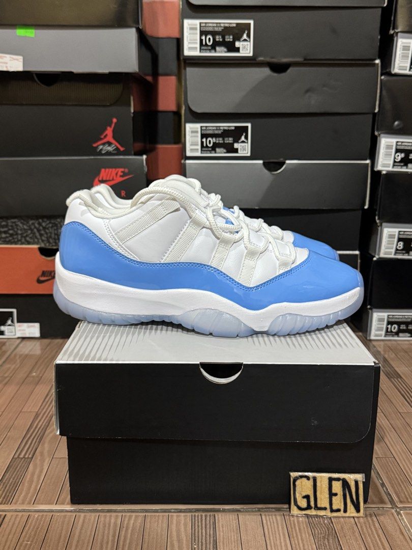 Air Jordan 11 Retro Low UNC (Category: Sneakers) located in Antipolo. Submitted by gsneaks (Listing ID 1458593122, Image 1). Description: - Air Jordan 11 Retro Low UNC - Size 9.5,10,10.5,11US mens - Classic 'University Blue' colorway - Includes original box - Ideal for sneaker collectors - Great for everyday wear - Feel free to ask any questions!.