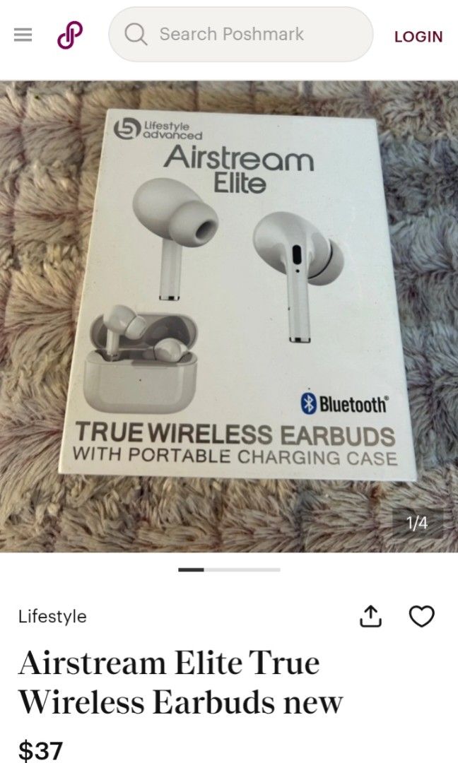 Airstream Elite Earbuds (Category: Earphones) located in Manila. Submitted by hanl7584 (Listing ID 1458488373, Image 1). Description: Sale!! (Imported from sweden) ugaliin mag search bago mag chat para walang barat! Fully Working po yan nag light naman sa picture as you can see. - stain minimal lang sa box sticker yan kaya marumi bago mag buksan Airstream Pro Bluetooth True Wireless Earbuds with portable Charging Case. Bluetooth version 5.0 Worki