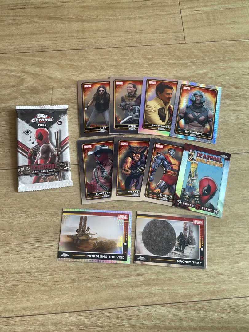 [All for $10] DEADPOOL TOPPS CHROME MARVEL Cards Set, Toys ...