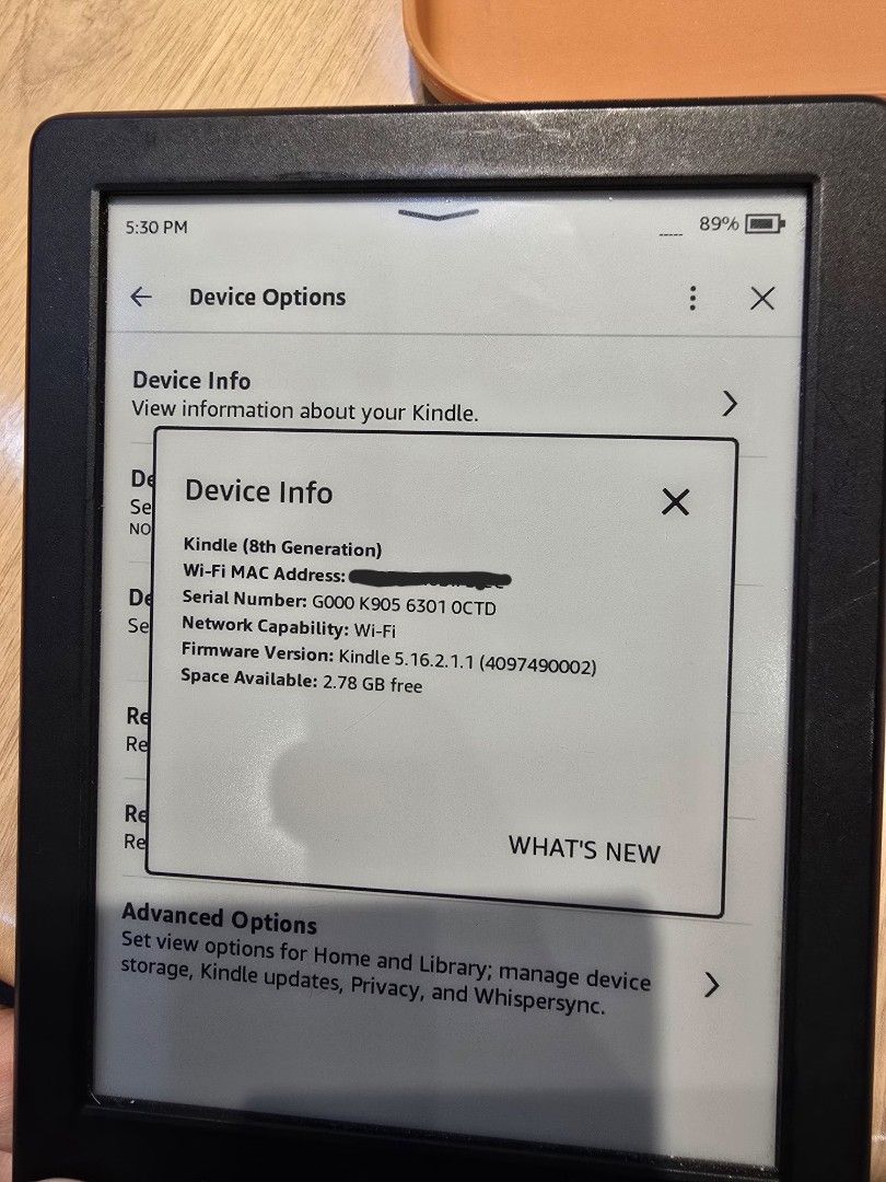 Amazon Kindle 8th Generation E-reader (Category: E-Readers) located in Muntinlupa City. Submitted by ysabelahhh (Listing ID 1458593659, Image 2). Description: - Amazon Kindle 8th Generation - Wi-Fi Model - Negotiable -Unit only -RFS: will upgrade.