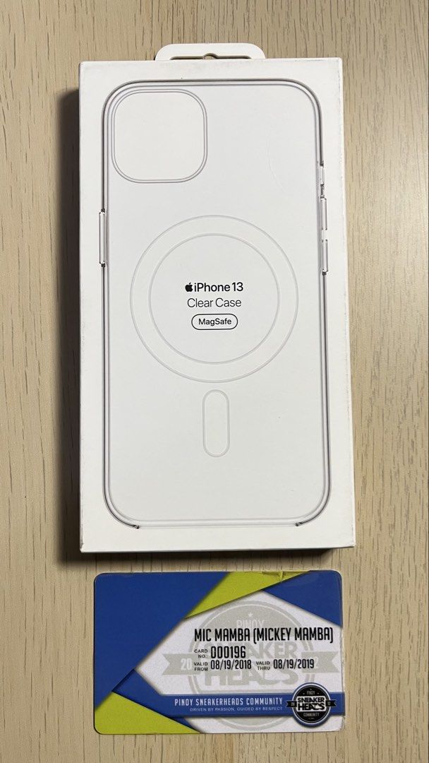 Apple iPhone 13 Clear Case with MagSafe (Category: Cases & Sleeves) located in Taguig. Submitted by micmamba24 (Listing ID 1458641314, Image 1). Description: FOR SALE ONLY (NO TRADES): BRAND NEW/SEALED BELOW SRP COMES WITH PAPER BAG Apple Clear Case with MagSafe Fits iPhone 13 SRP: P3,390 My Price: P1,800 only RFS: Decluttering Meetups: Makati or BGC, Taguig area For delivery, buyer should shoulder all the fees. PM or SMS me for faster transactio