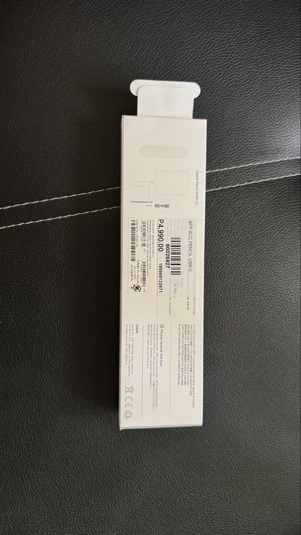 Apple Pencil USB-C (Category: Other Gadgets) located in Cainta. Submitted by houseofgucci (Listing ID 1458511832, Image 2). Description: - Apple Pencil with USB-C BRAND NEW NO ISSUES just opened box to check - Ideal for taking notes and drawing - Seamless and easy connection - Compatible with select iPad models - Get yours now! .