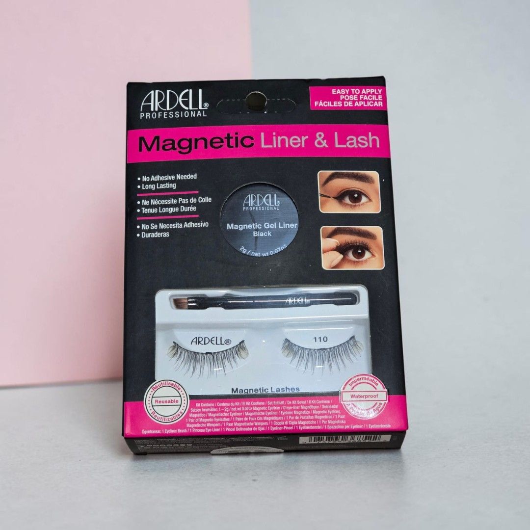 Ardell Professional Magnetic Liner & Lash Kit (Category: Makeup) located in Taguig. Submitted by altainfante (Listing ID 1458648794, Image 1). Description: - Effortless winged eyeliner with Ardell Magnetic Liner & Lash kit. - No adhesive needed - just apply liner and lashes. - Long-lasting and reusable. - Kit includes black magnetic gel liner and a pair of magnetic lashes. - Easy application for a quick glam look..