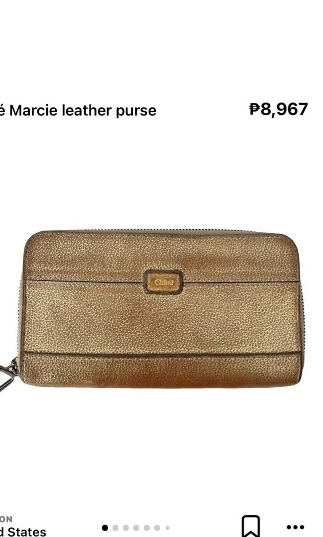 Auth. Chloé Marcie Long wallet in Accent. (Category: Wallets & Card holders) located in Cagayan de Oro. Submitted by kjcartier26 (Listing ID 1458631317, Image 2). Description: Authentic Chloe Wallet. 💯🇯🇵 - 8k In pesos. 😱😱 - In usable condition. - Signs of use only, No major flaws. - Credits to owner of pic. Price reference only. 🫶🏻.