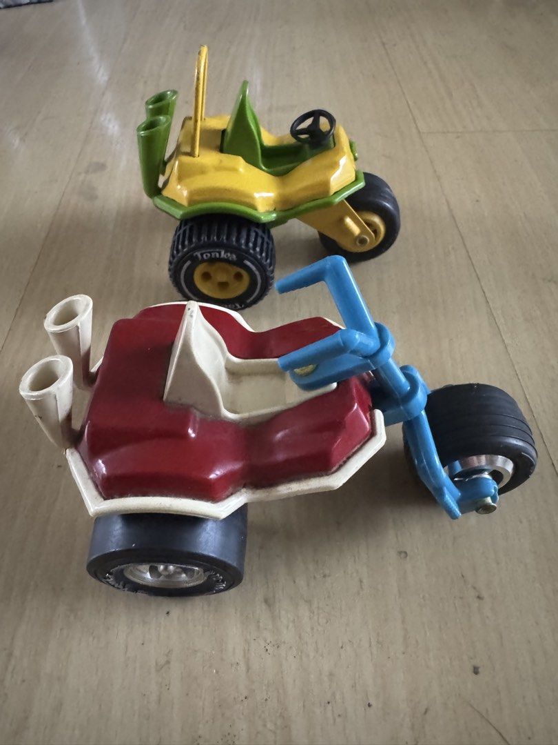 Authentic Tonka “HotRod” Trikes (Category: Vehicle & Diecast Models) located in San Juan City. Submitted by nel.ward.ed (Listing ID 1458595206, Image 2). Description: Original 1970s metal toys. Both are rare model toys here. 98 percent Mint conditions. Made in U.S.A. Sale in bundle. .