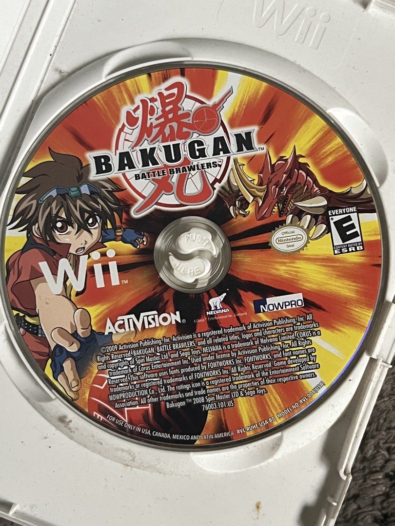 Bakugan Battle Brawlers Wii Game (Category: Nintendo) located in Bulacan. Submitted by leonardoparungaoii. (Listing ID 1458569114, Image 2). Description: - Play as your favorite Bakugan characters. - Battle it out with your Bakugan. - US release ₱199.