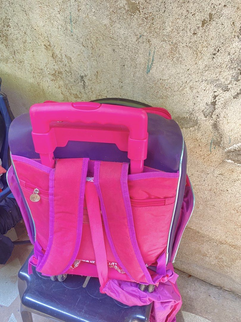 BARBIE TROLLEY BAG (Category: Luxury Bags & Wallets) located in Manila. Submitted by bads111 (Listing ID 1458549165, Image 2). Description: Trolley bag , up to long size folder with lunch box bag..