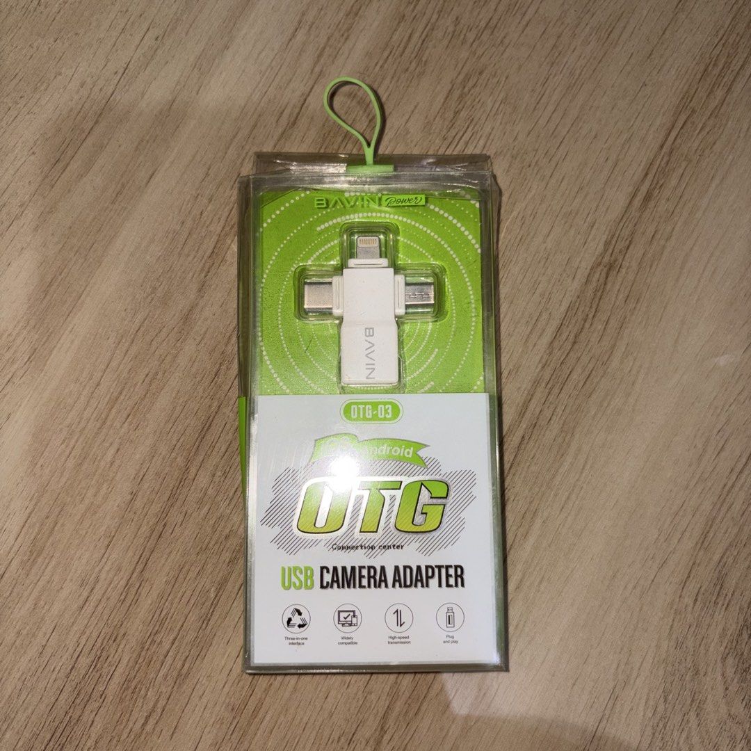 [BAVIN] OTG IOS & ANDROID Usb Camera Adapter (Category: Cables & Adaptors) located in Bulacan. Submitted by zedt._. (Listing ID 1458583968, Image 1). Description: Not sure if it works, definitely not for transferring..