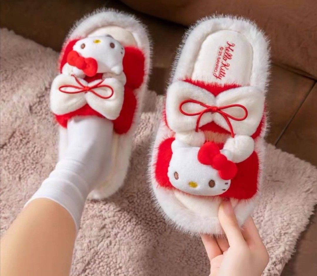 Bedroom slippers (Category: Flats & Sandals) located in Quezon City. Submitted by cutiegoodiefinds (Listing ID 1458587446, Image 1). Description: 450.00 Bedroom slippers Size 38-39 Available Hello kitty My melody Kuromi Cinamorol.