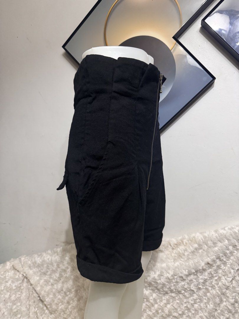 Black High-Waisted Strapless Shorts Jumpsuit (Category: Jumpsuits) located in Marikina City. Submitted by lorradel (Listing ID 1458673821, Image 2). Description: - W- 30in L- 20in - Sleek black high waist shorts - Flattering high-waisted design - Convenient front zipper closure - Two functional back pockets - Stylish cuffed hem on shorts - Versatile for night outs or casual wear - may have some washable stains due to storage - via lalamove or j&t