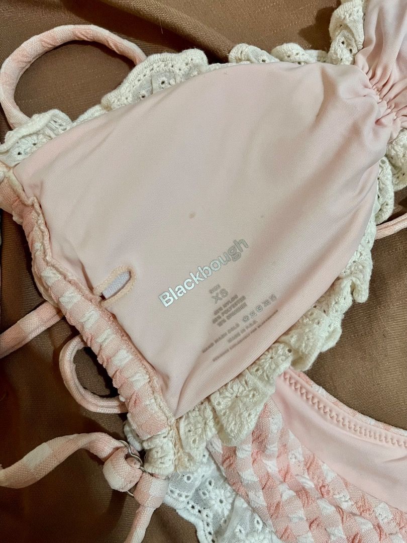 Blackbough Two Piece Set (Category: Bikinis & Swimsuits) located in Mandaue City. Submitted by its.alexandra (Listing ID 1458688107, Image 3). Description: Blackbough - Top: Size XS - Bottoms: Size S - Worn only once Rfs: Gained weight 🥲.