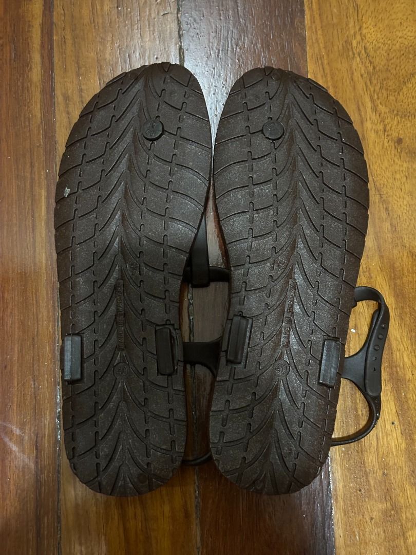 Blackout T-Strap Rubber Sandals - Size 40 (Category: Flats & Sandals) located in Makati City. Submitted by travelfinds34611 (Listing ID 1458645412, Image 3). Description: - Brand: Blackout Black T-Strap Sandals - Color: Dark Brown - Origin: Made in Thailand - Size: 40 GOOD CONDITION. USED MAYBE 1X.