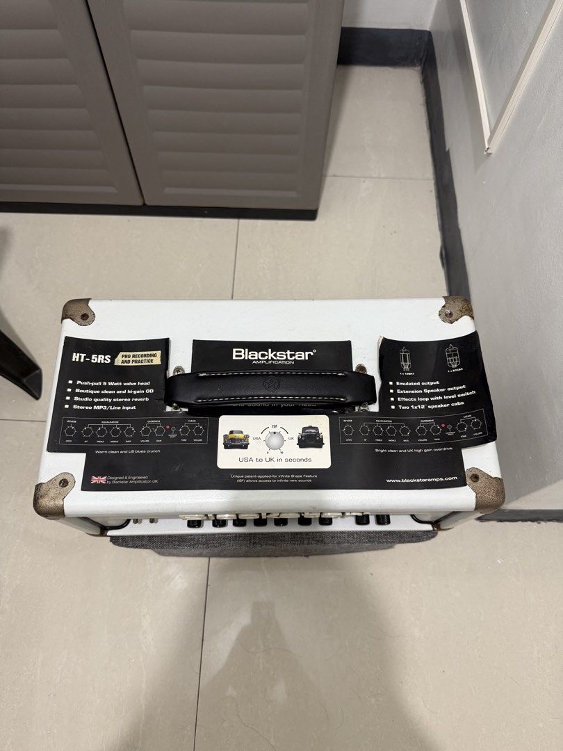 Blackstar HT-5RH (HT-5RS Arctic White Mini Stack Version) (Category: Soundbars, Speakers & Amplifiers) located in Taguig. Submitted by bansheeee (Listing ID 1458604739, Image 2). Description: - Brand New (With Tags) - Negotiable - Untested Unit - Negotiable & Rush - Free Shipping around Metro Manila RFS: Decluttering Note: Will clean the metal parts and try to remove the rust when sold. .