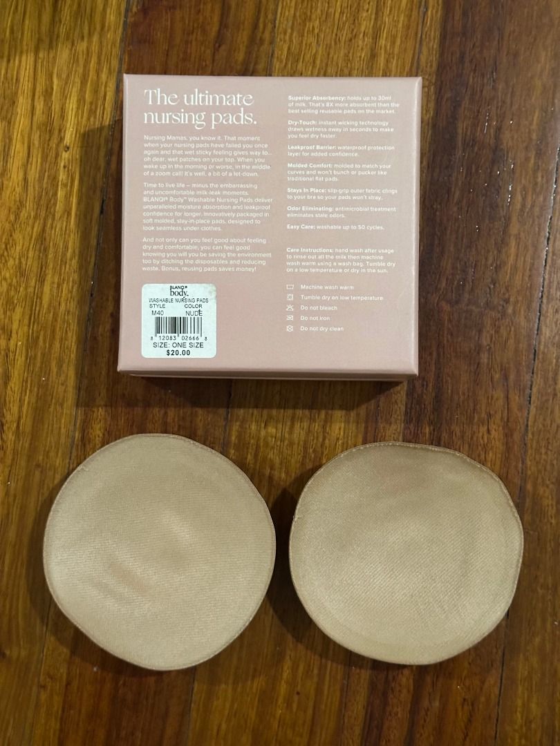 BLANQI Washable Nursing Pads - Nude (Category: Maternity wear) located in Makati City. Submitted by travelfinds34611 (Listing ID 1458636354, Image 2). Description: - BLANQI Washable Nursing Pads in Nude - Non-slip & Leakproof for worry-free protection - Dry-touch technology keeps you comfortable - Superior absorption for maximum confidence - Comfortable molded cups for a perfect fit - Easy to wash and reuse - eco-friendly & economical - Ideal for