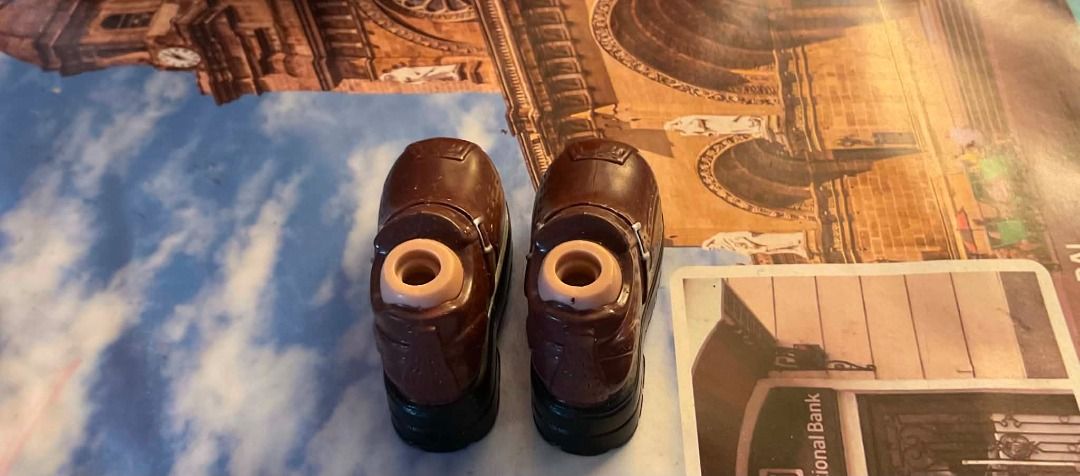 Bratz Boy Shoes (Category: Flats & Sandals) located in Manila. Submitted by whiteapple10114 (Listing ID 1458505094, Image 3). Description: - Brown platform shoes - Side buckle detail - Chunky black soles - Ideal for fashion dolls - Great for customizing or doll outfits.