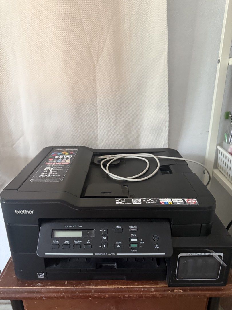 Brother DCP T710W (Printer, Copier, Scanner) (Category: Printers, Scanners & Copiers) located in Paranaque City. Submitted by garagesale0 (Listing ID 1458550695, Image 1). Description: - with blank ink - with box included - no issue encountered ever 📍Paranaque area.